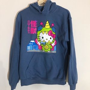 Hello Kitty Kaiju Sky Hooded Sweatshirt